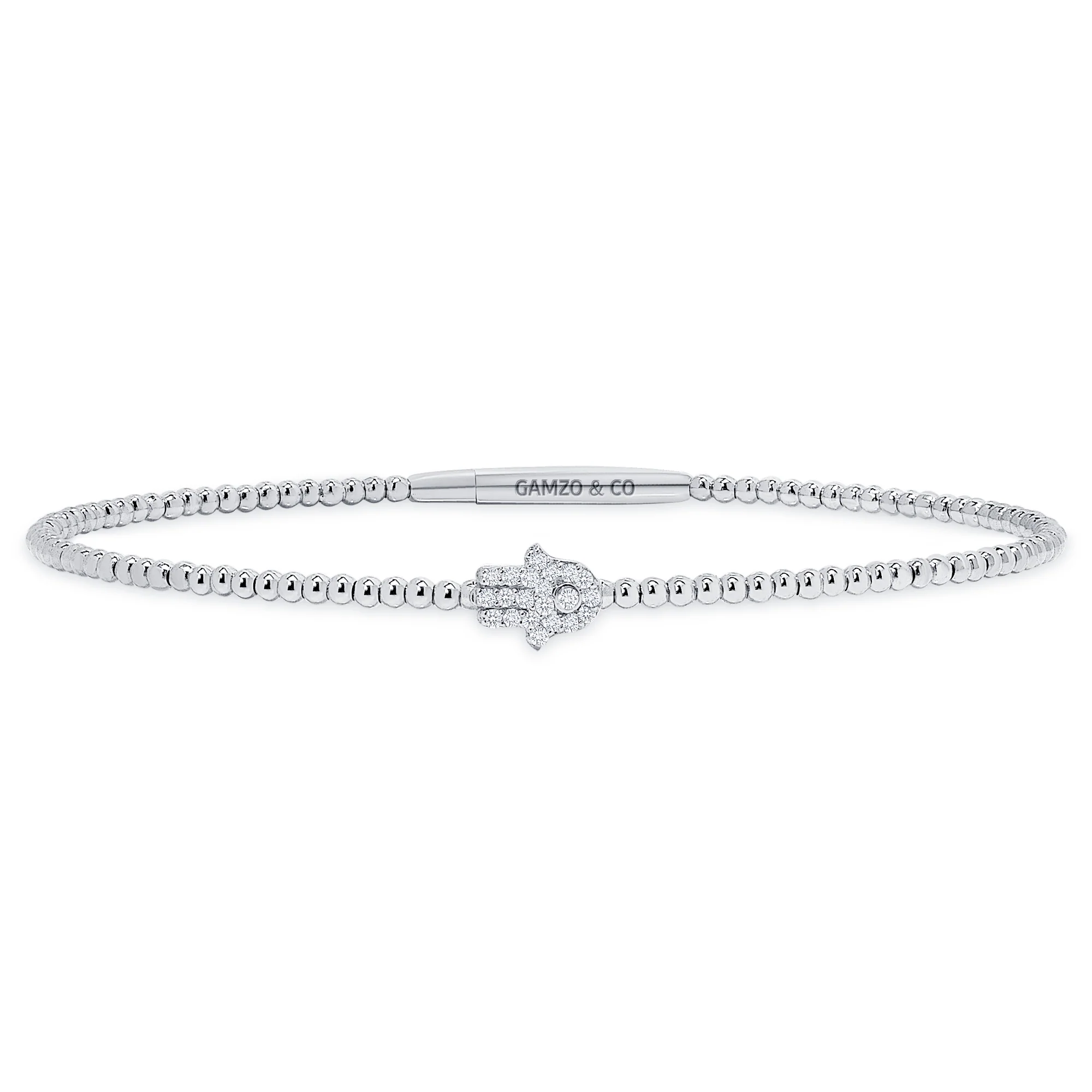 Natural Diamond Hamsa Bracelet - Image 3