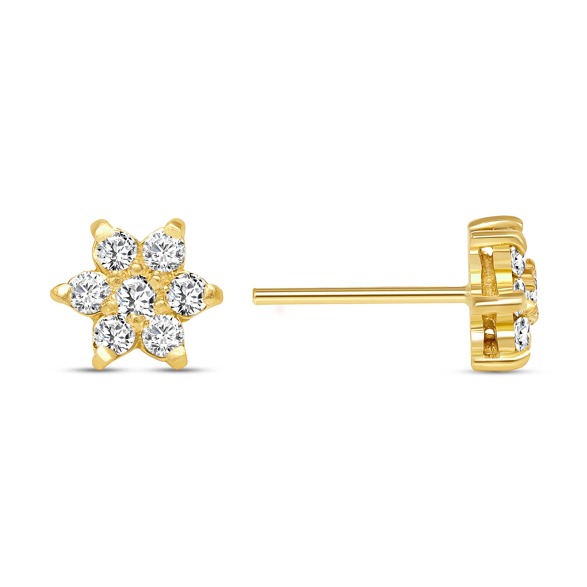 Flower Stud Earrings - Image 3