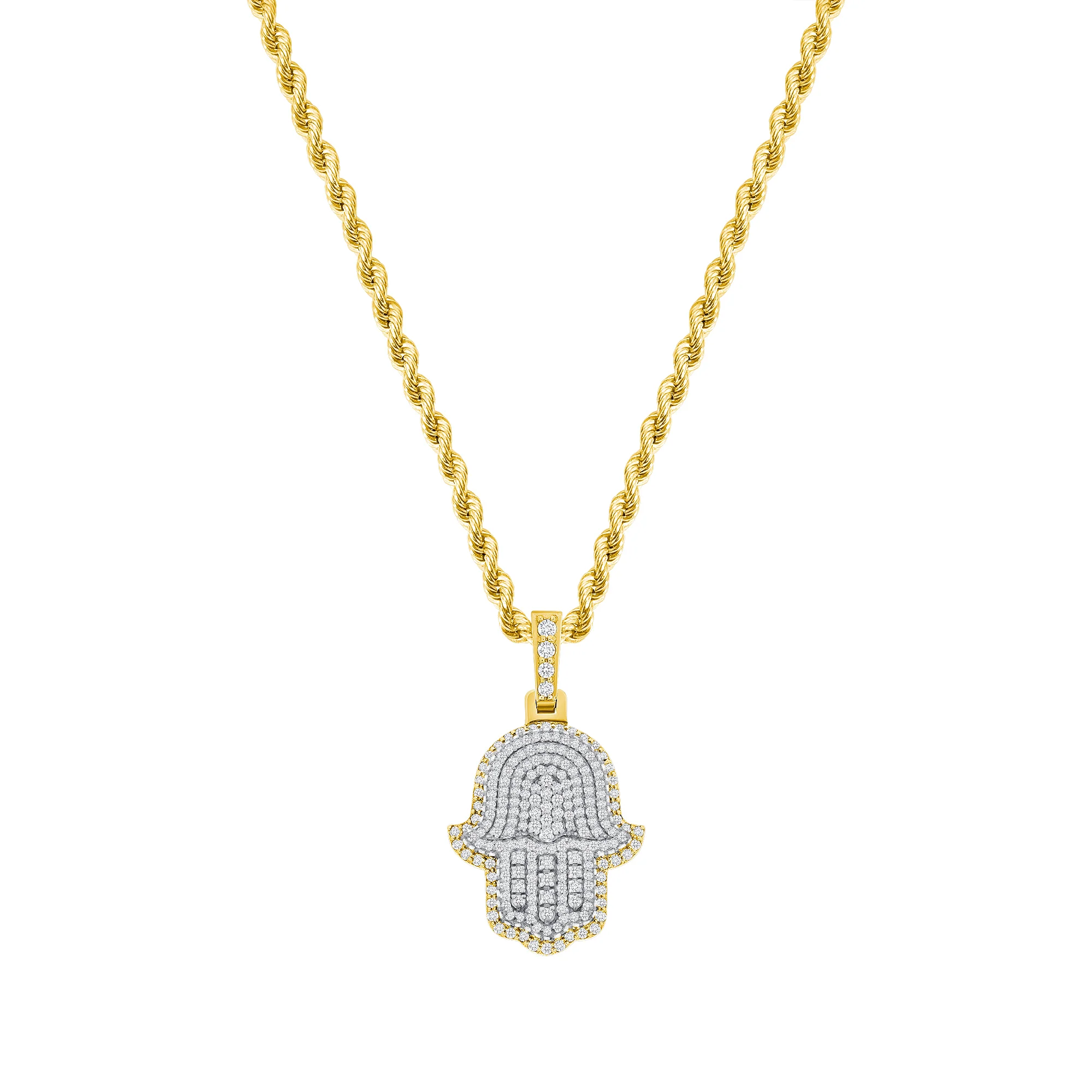 Hamsa Diamond Necklace - Image 3