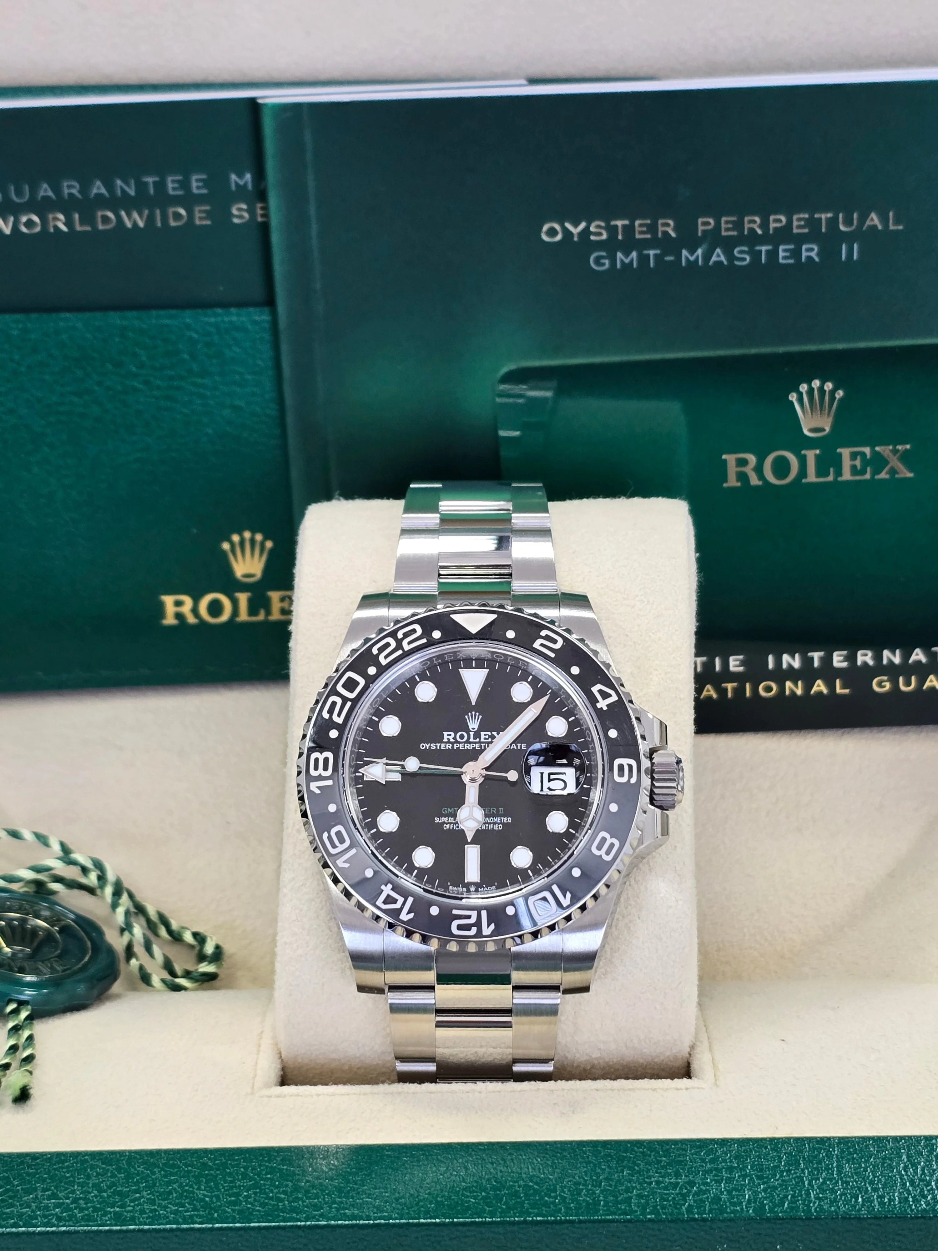 Rolex GMT-Master II "Bruce Wayne" 40mm Black Dial Black Bezel Oyster Bracelet 126710GRNR – New 2025 / 2026 - Image 3