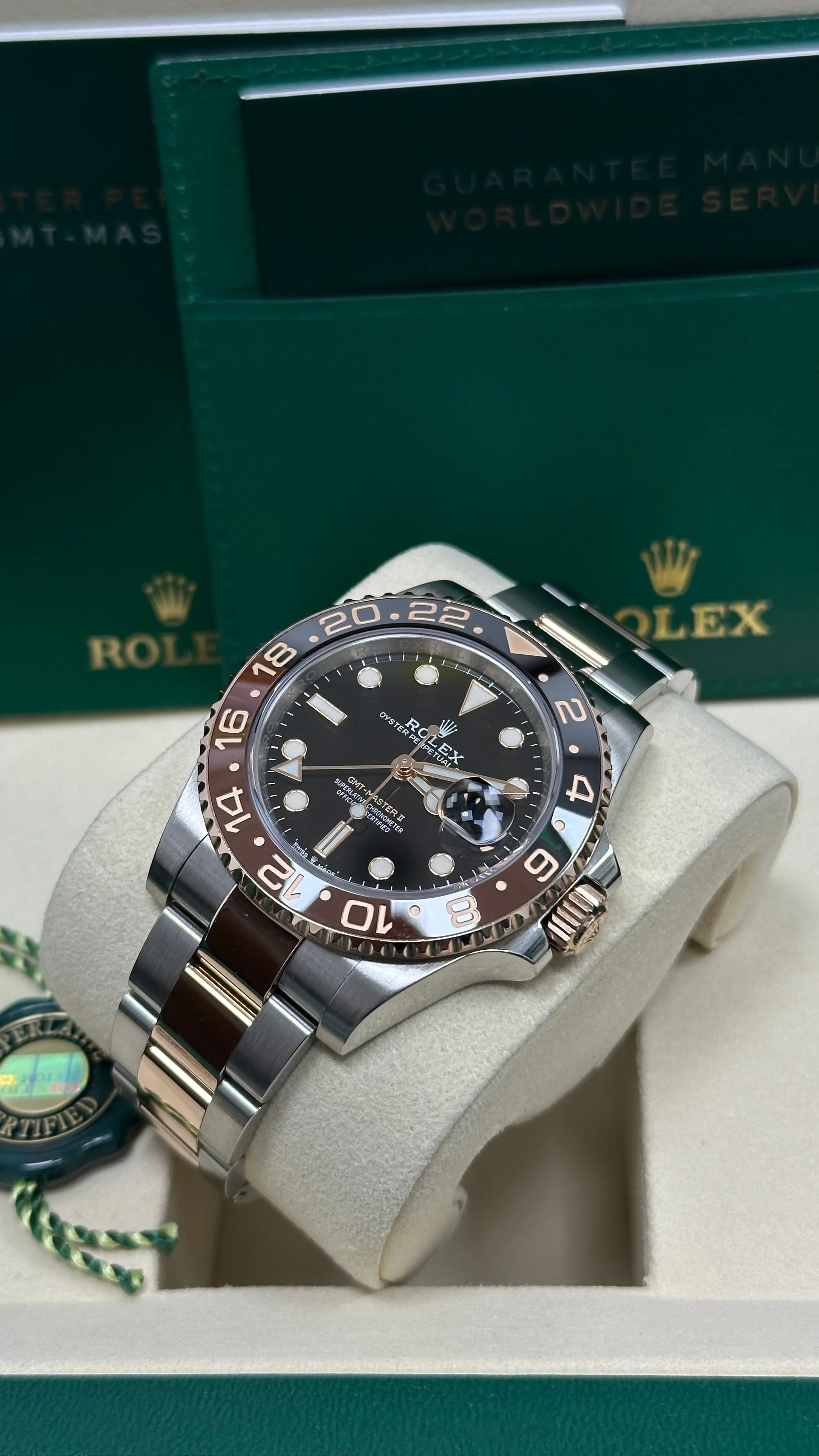 Rolex GMT-Master II "Root Beer" 40mm Two-Tone Everose Black Dial Brown and Black Bezel Oyster Bracelet 126711CHNR – New 2025 / 2026 - Image 5