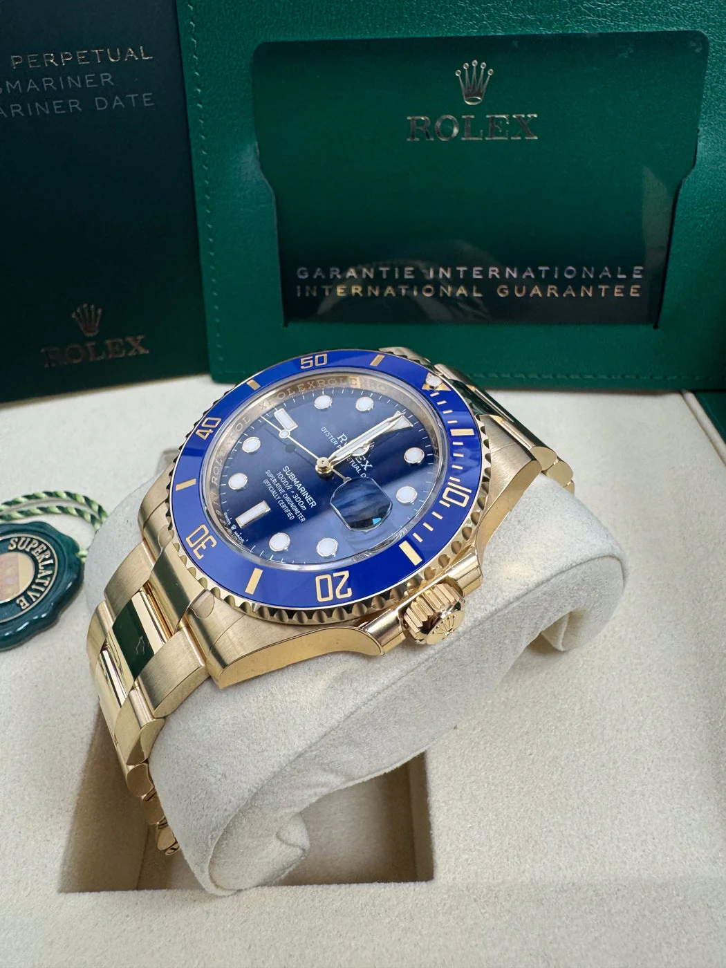 Rolex Submariner "Full Gold Bluesy" 41mm Yellow Gold Blue Dial Blue Bezel 126618LB – New 2025 / 2026 - Image 3