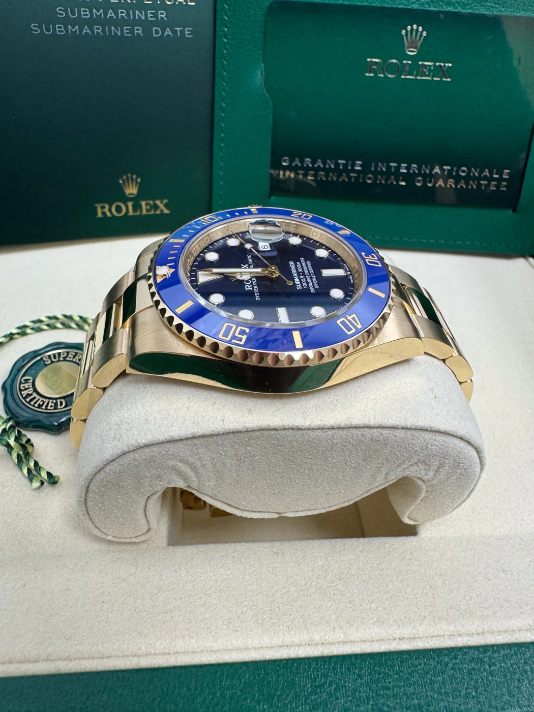 Rolex Submariner "Full Gold Bluesy" 41mm Yellow Gold Blue Dial Blue Bezel 126618LB – New 2025 / 2026 - Image 6